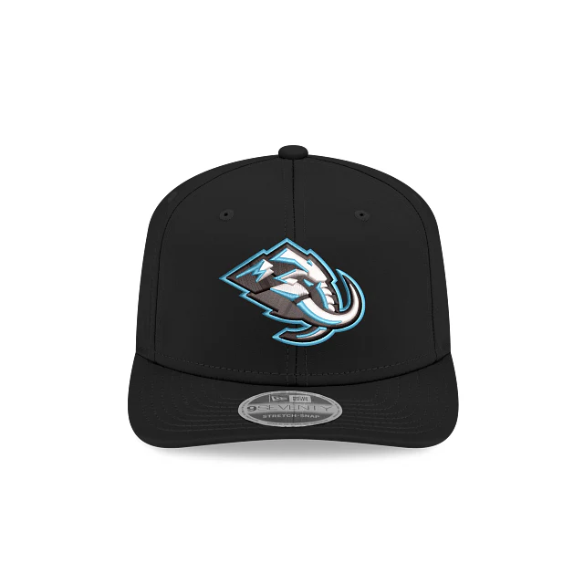 Adult Utah Mammoth New Era Black Basic 9SEVENTY Stretch-Snapback Hat - Men's - Image 2