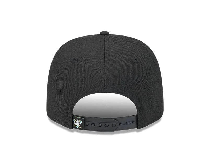 Adult Anaheim Ducks New Era Black Basic 9SEVENTY Stretch-Snapback Hat - Men's - Image 4