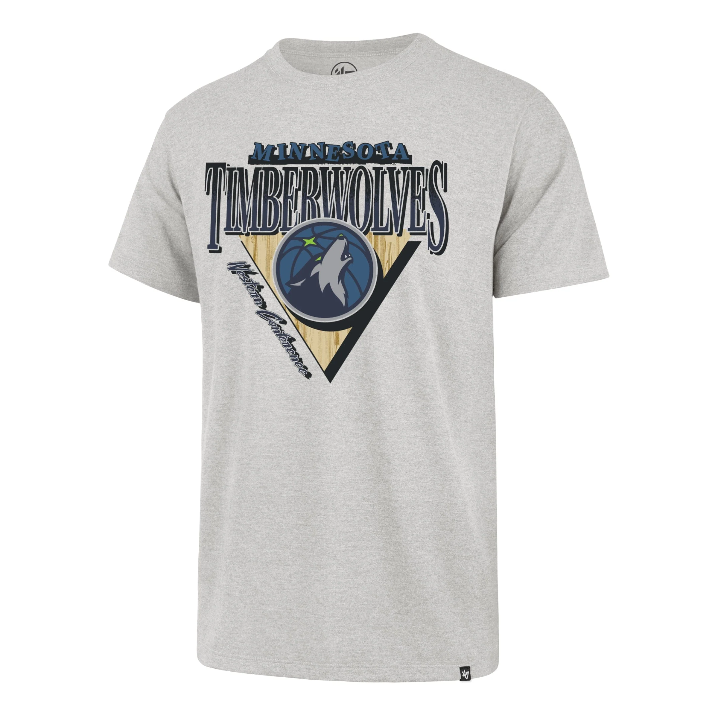 Adult Minnesota Timberwolves '47 Brand Relay Gray Court Speed Franklin T Shirt - Men's