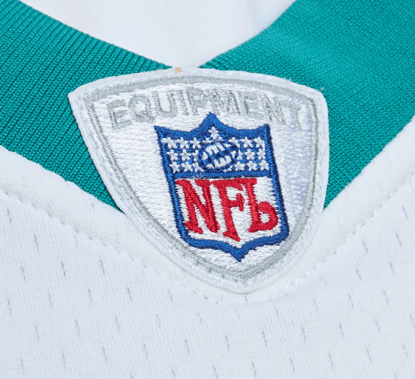 Adult Ricky Williams Miami Dolphins Mitchell & Ness NFL 2002 White Throwback Jersey - Men's - Image 4