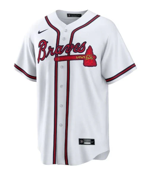 Adult Ronald Acuna Jr Atlanta Braves Nike White Replica Player Jersey - Men's - Image 3