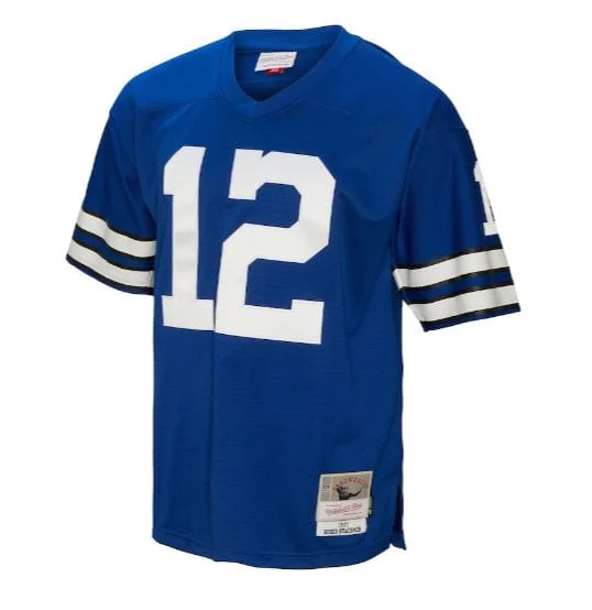 Adult Roger Staubach Dallas Cowboys Mitchell & Ness NFL 1971 Blue Throwback Jersey - Men's - Image 3