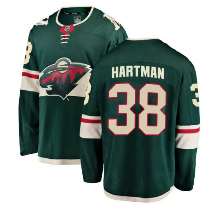 Adult Ryan Hartman Minnesota Wild Fanatics Branded Green Breakaway Player Jersey - Men's