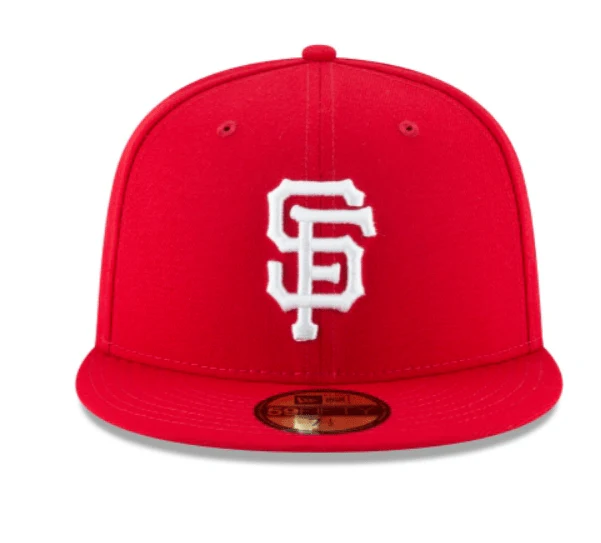 Adult San Francisco Giants New Era Red and White Collection 59FIFTY Fitted Hat - Men's - Image 2