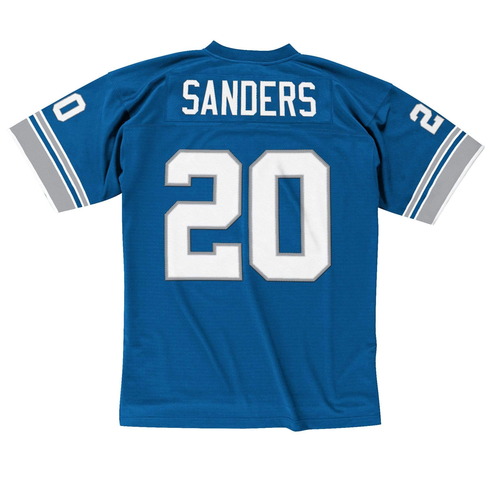 Adult Barry Sanders Detroit Lions Mitchell & Ness NFL 1996 Blue Throwback Jersey - Men's - Image 2