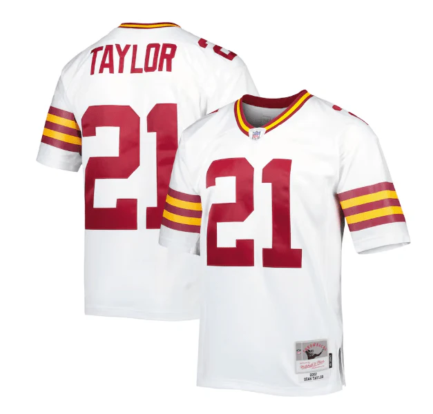Adult Sean Taylor Washington Football Team White Alternate Mitchell & Ness Throwback Jersey - Men's