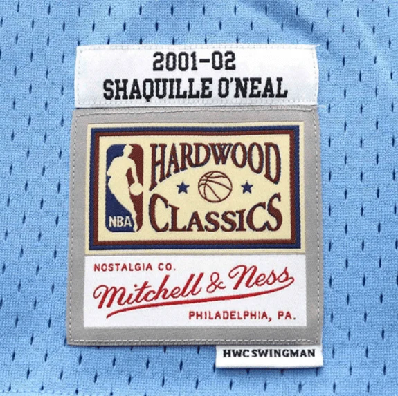 Adult Shaquille O'Neal Minneapolis Lakers 2001-02 Mitchell & Ness Blue Throwback Swingman Jersey - Men's - Image 3