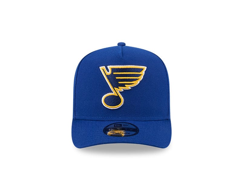 Adult St. Louis Blues New Era Blue A-Frame 9FIFTY Adjustable Snapback Hat - Men's - Image 5