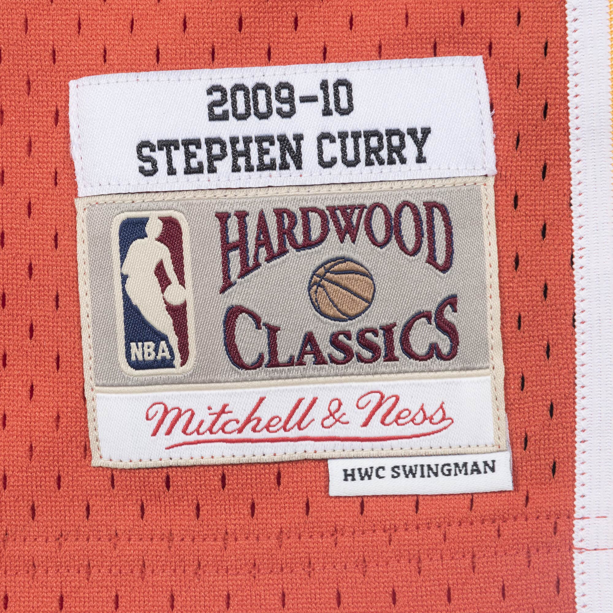 Adult Stephen Curry Golden State Warriors Mitchell & Ness NBA 2009 Alternate Orange Throwback Swingman Jersey - Men's - Image 3