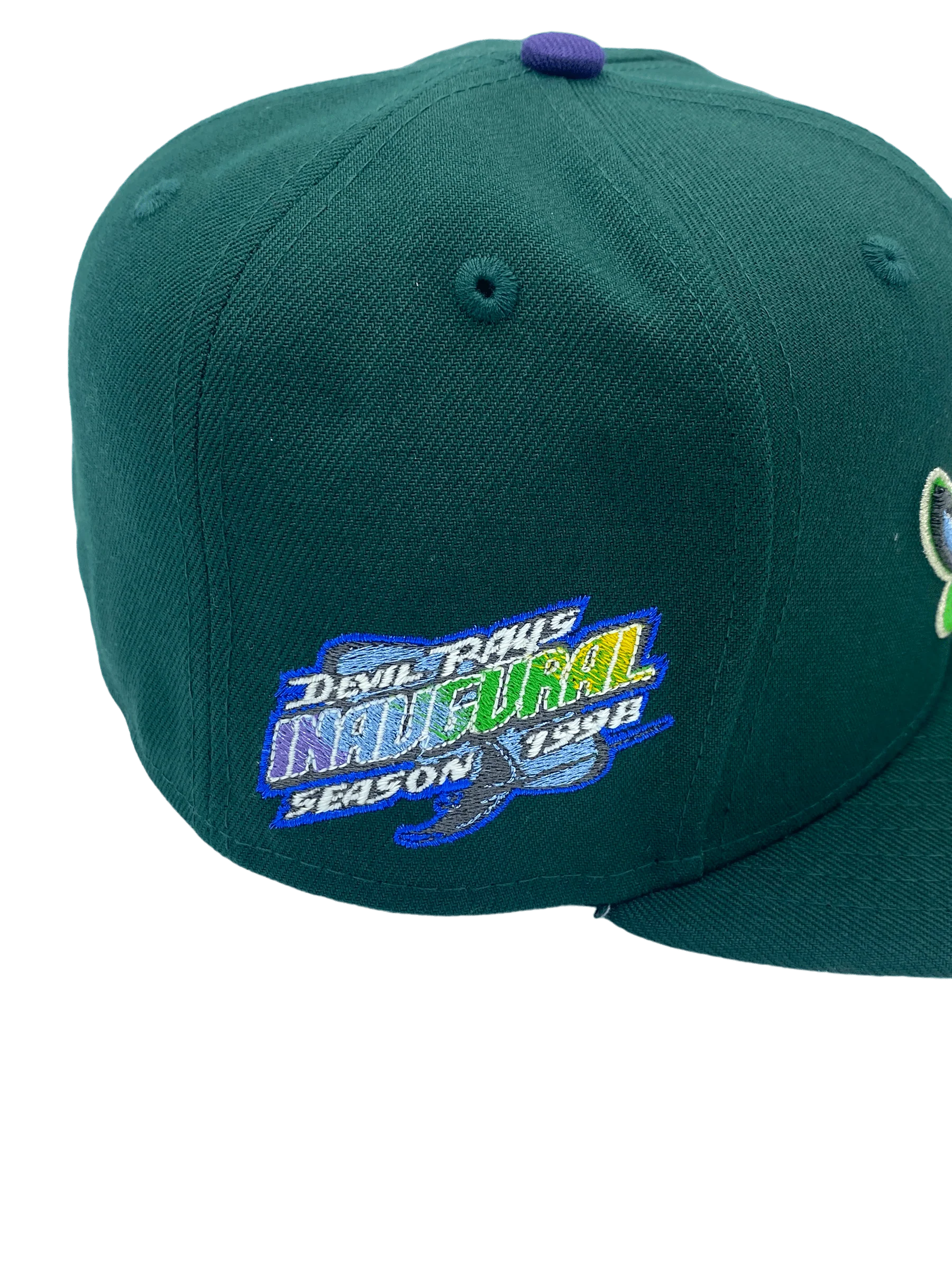 Adult Tampa Bay Devil Rays New Era Green Custom Combo Side Patch 59FIFTY Fitted Hat - Men's - Image 4