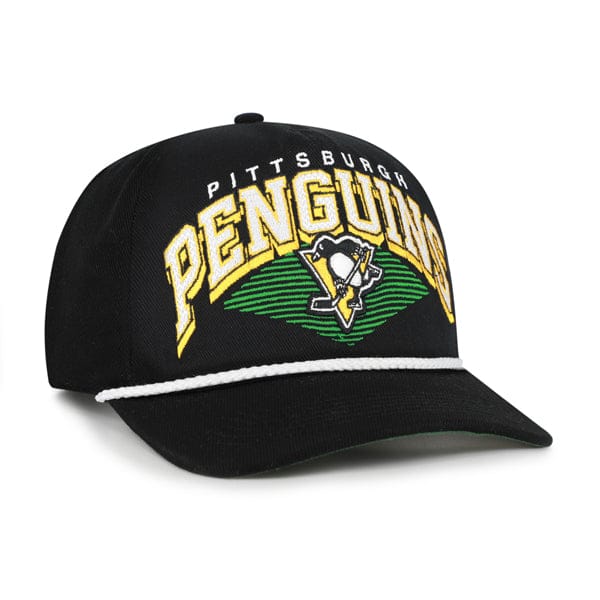 Adult Pittsburgh Penguins '47 Brand Black Pomona Rope Hitch Adjustable Snapback Hat - Men's - Image 2