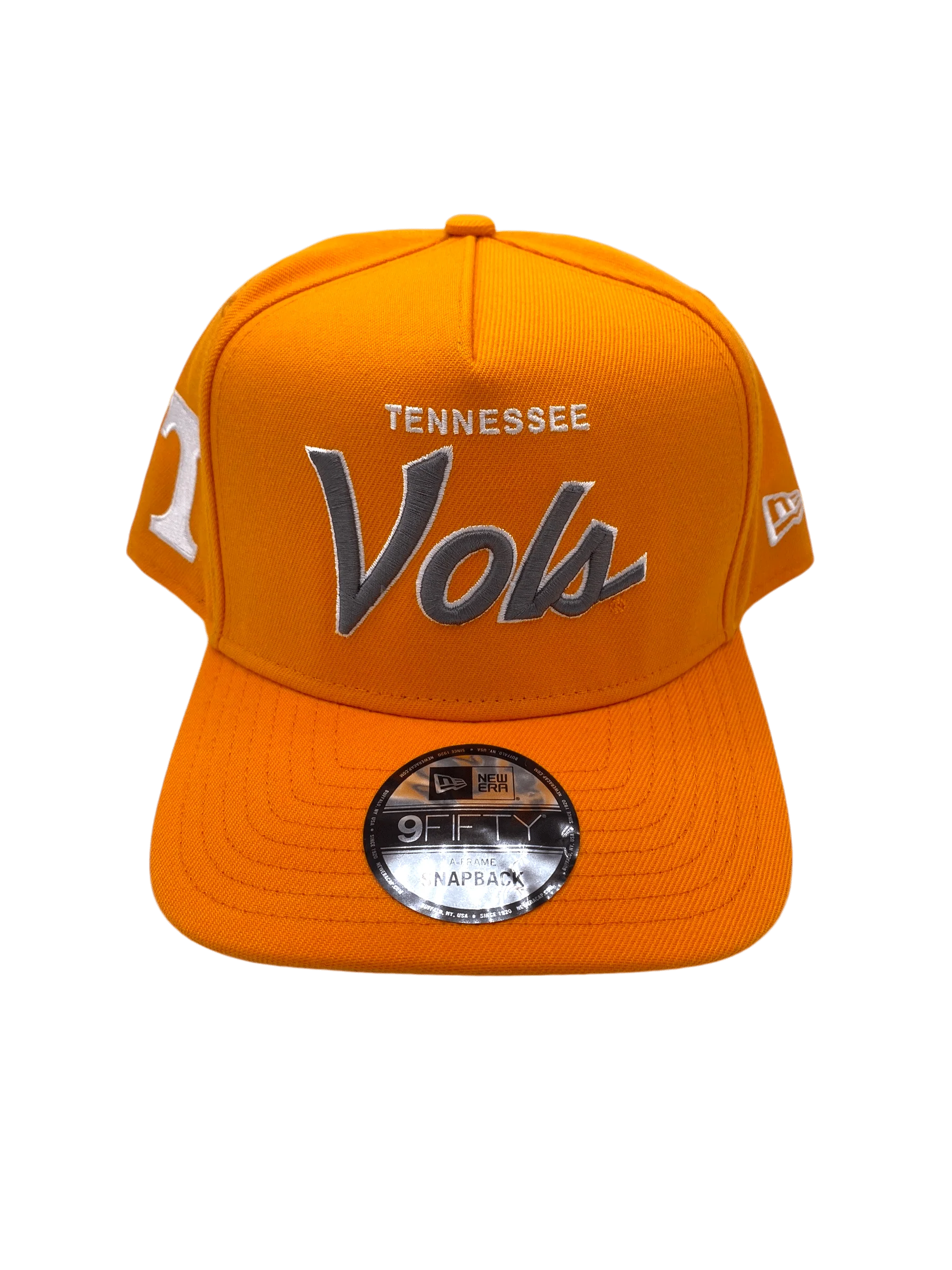 Adult Tennessee Volunteers New Era Orange Script A-Frame 9FIFTY Adjustable Snapback Hat - Men's - Image 4