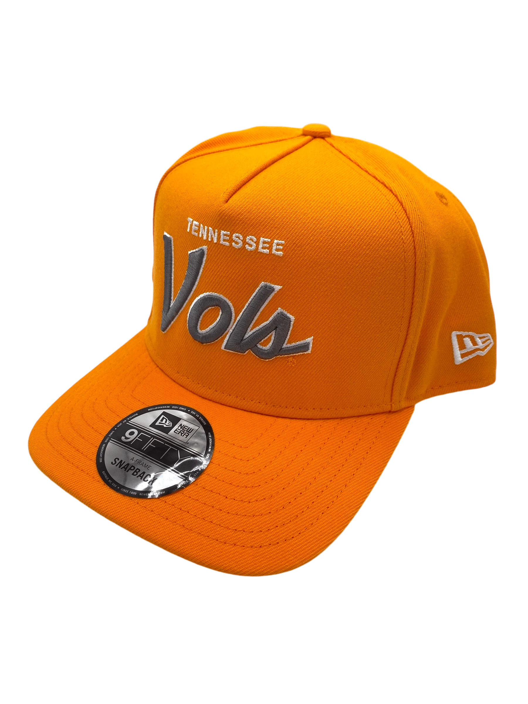 Adult Tennessee Volunteers New Era Orange Script A-Frame 9FIFTY Adjustable Snapback Hat - Men's - Image 5