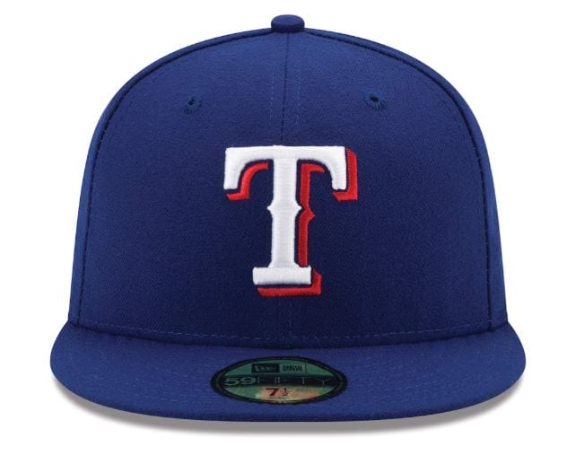 Adult Texas Rangers New Era Blue Home Authentic Collection On-Field 59FIFTY Fitted Hat - Men's - Image 4