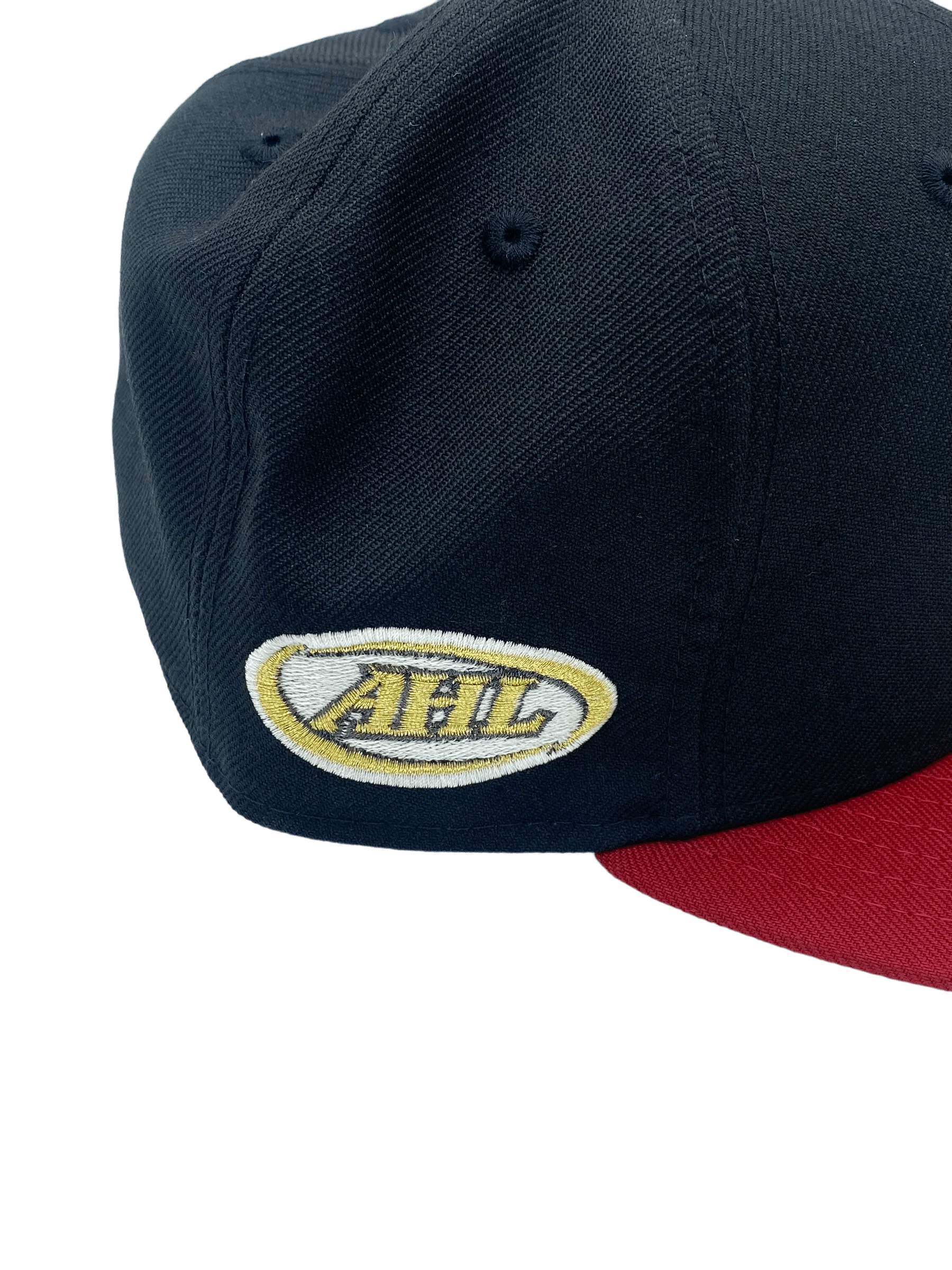 Adult Toronto Marlies New Era Black/Red AHL Custom Side Patch 59FIFTY Fitted Hat - Men's - Image 3