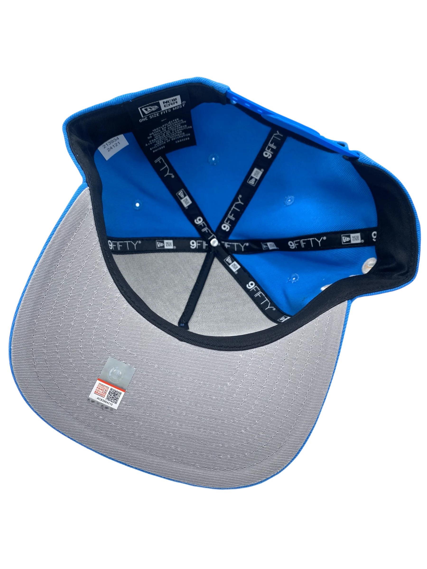 Adult UCLA Bruins New Era Blue Script A-Frame 9FIFTY Adjustable Snapback Hat - Men's - Image 6