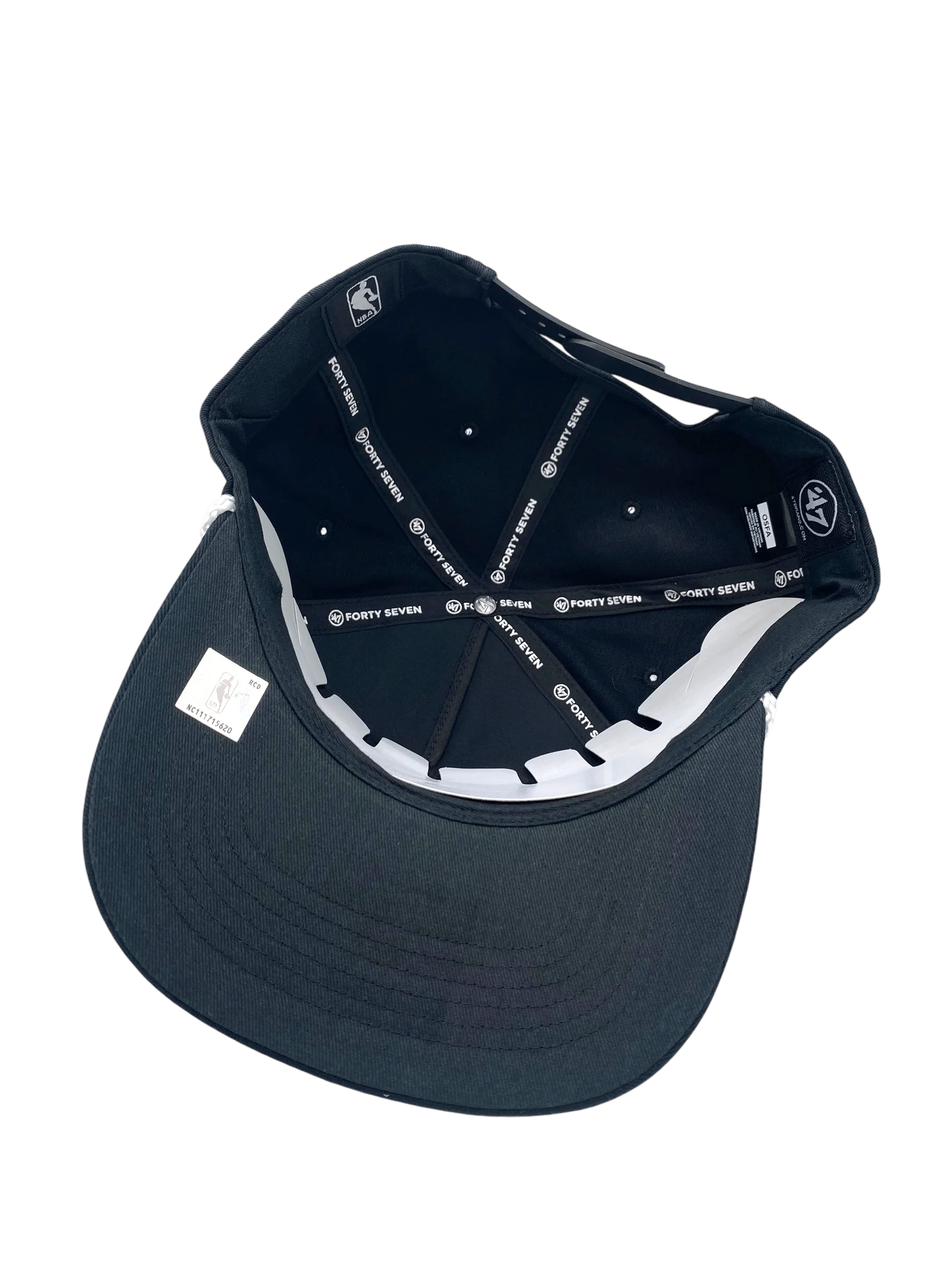 Adult Utah Jazz '47 Crosstown Script Hitch Black Adjustable Snapback Hat - Men's - Image 3