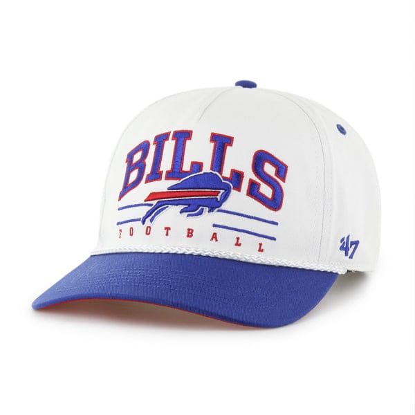 Adult Buffalo Bills '47 White/Blue Roscoe 2 Tone Hitch Adjustable Snapback Hat - Men's