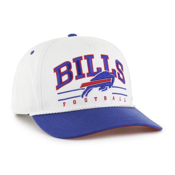 Adult Buffalo Bills '47 White/Blue Roscoe 2 Tone Hitch Adjustable Snapback Hat - Men's - Image 2