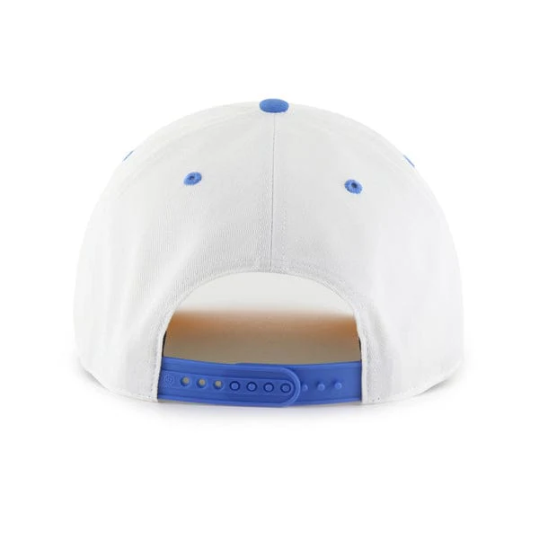Adult Los Angeles Chargers '47 White/Blue Roscoe 2 Tone Hitch Adjustable Snapback Hat - Men's - Image 3