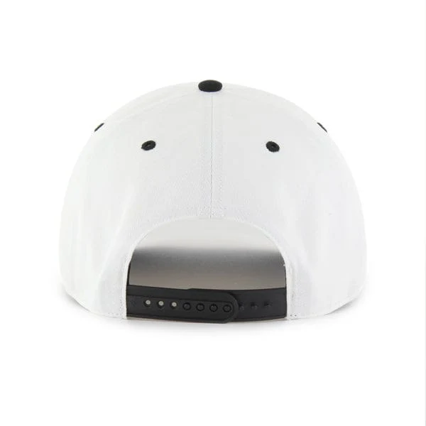 Adult Las Vegas Raiders '47 White/Black Roscoe 2 Tone Hitch Adjustable Snapback Hat - Men's - Image 3