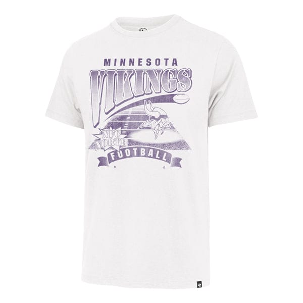 Adult Minnesota Vikings White Out '47 Brand Regional Franklin Logo T-Shirt - Men's