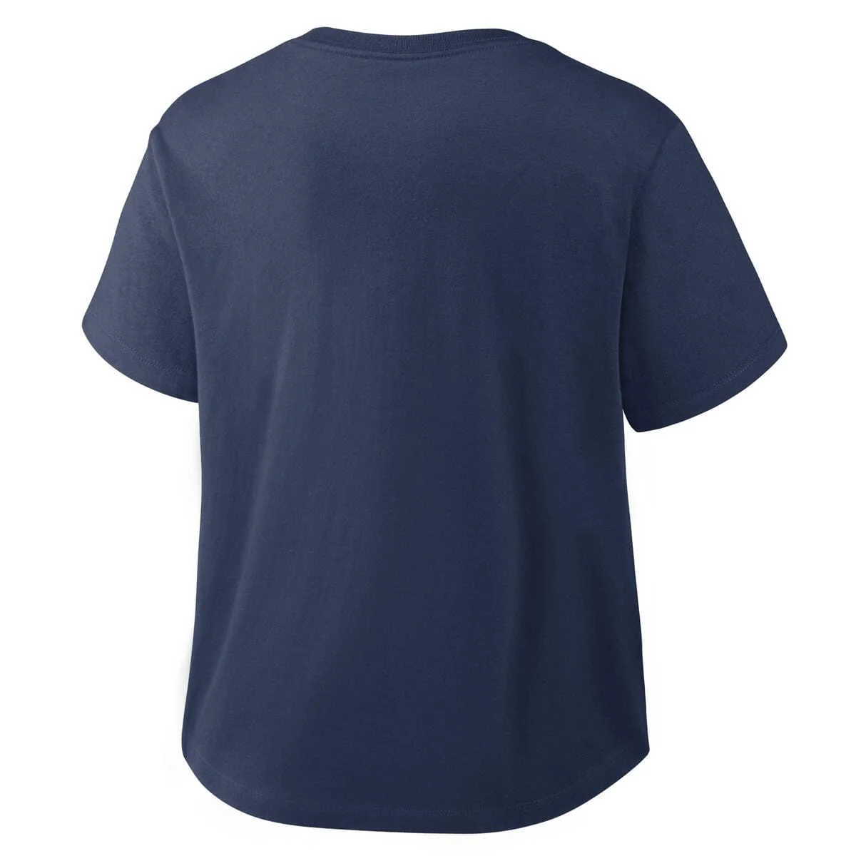 Women's Minnesota Twins Navy Nike Mod Crop Top Short Sleeve T-Shirt - Image 2