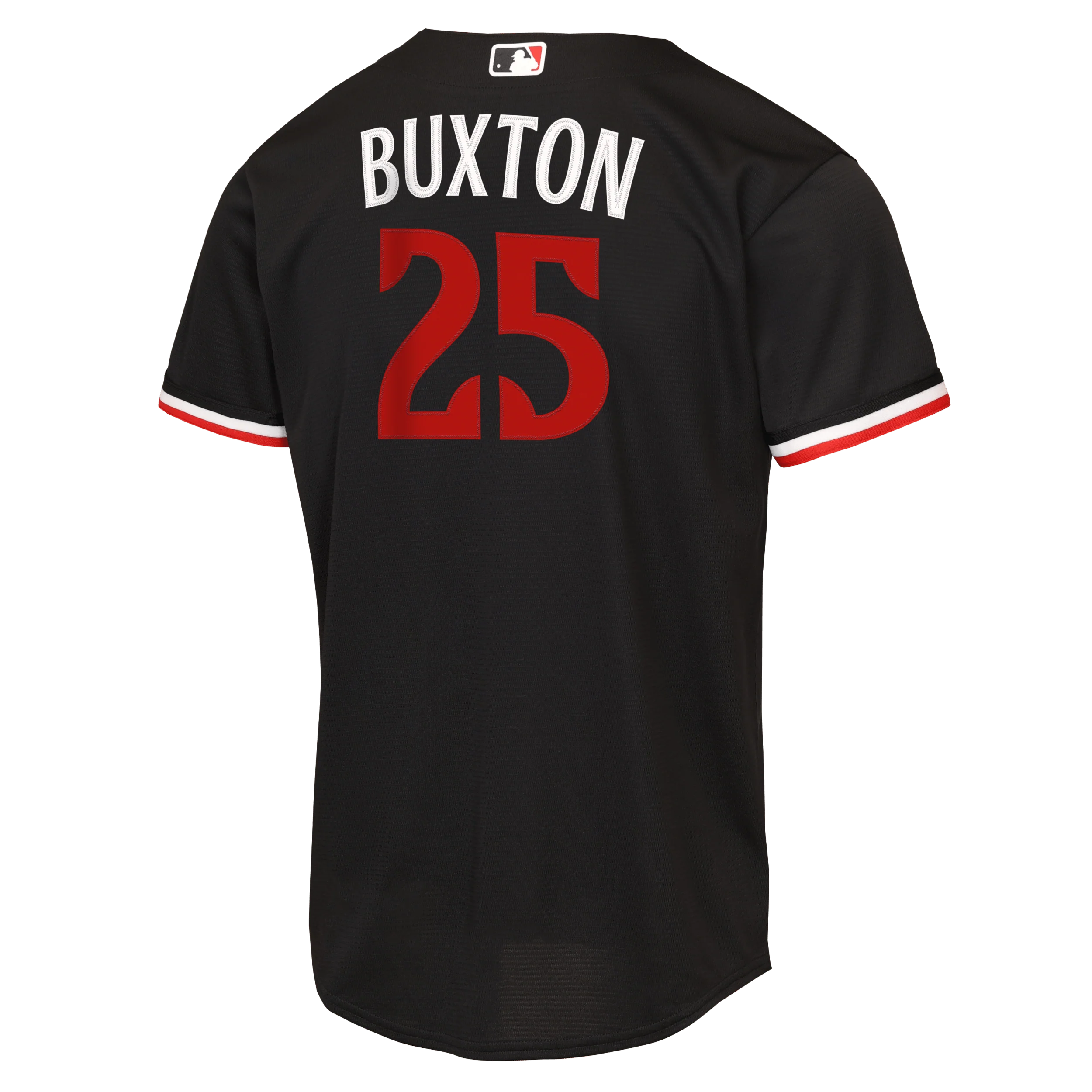 Youth Byron Buxton Minnesota Twins Alternate Nike Navy Baseline Replica Jersey - Unisex