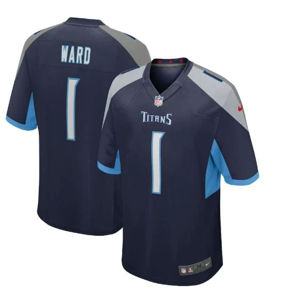 Youth Cam Ward Tennessee Titans Navy Nike Game Jersey - Unisex
