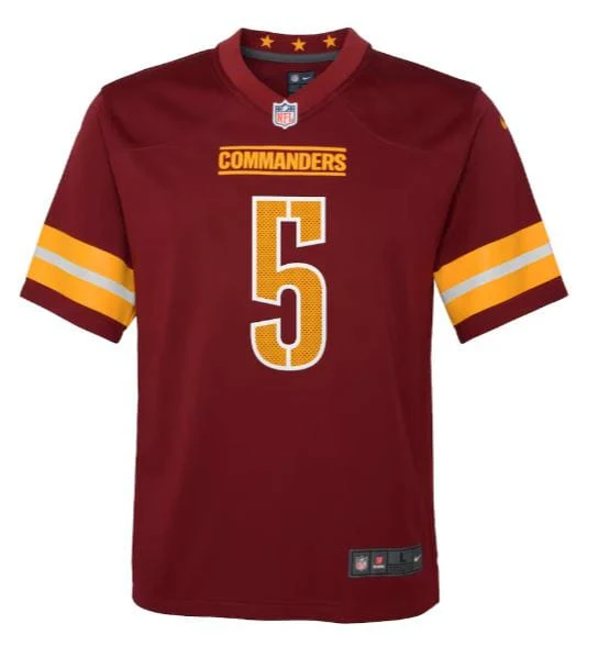 Youth Jayden Daniels Washington Commanders Nike Burgundy Game Jersey - Unisex - Image 3