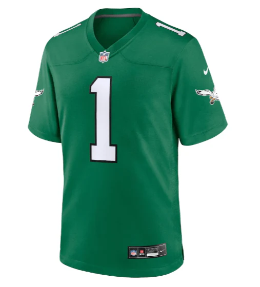 Youth Jalen Hurts Philadelphia Eagles Nike Kelly Green Alternate Game Jersey - Unisex - Image 3