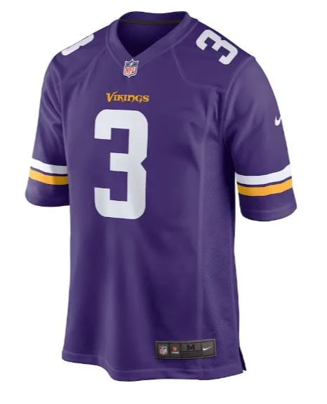 Youth Jordan Addison Minnesota Vikings Nike Purple Game Jersey - Unisex - Image 3