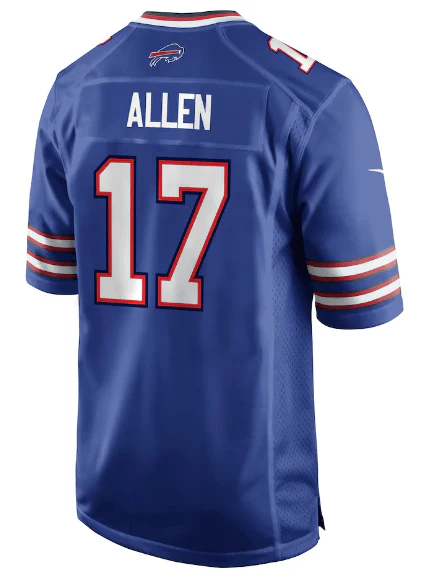 Youth Josh Allen Buffalo Bills Nike Blue Game Jersey - Unisex - Image 2