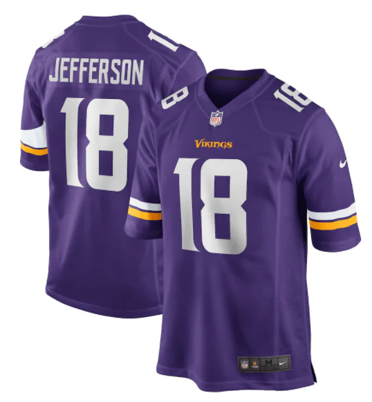 Youth Justin Jefferson Minnesota Vikings Nike Purple Game Jersey - Unisex
