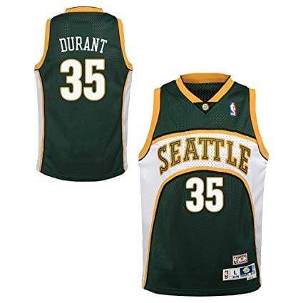 Youth Kevin Durant Seattle SuperSonics Mitchell & Ness NBA Green Throwback Jersey - Unisex