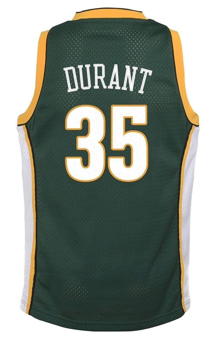 Youth Kevin Durant Seattle SuperSonics Mitchell & Ness NBA Green Throwback Jersey - Unisex - Image 3