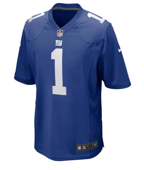 Youth Malik Nabers New York Giants Nike Blue Game Jersey - Unisex - Image 3