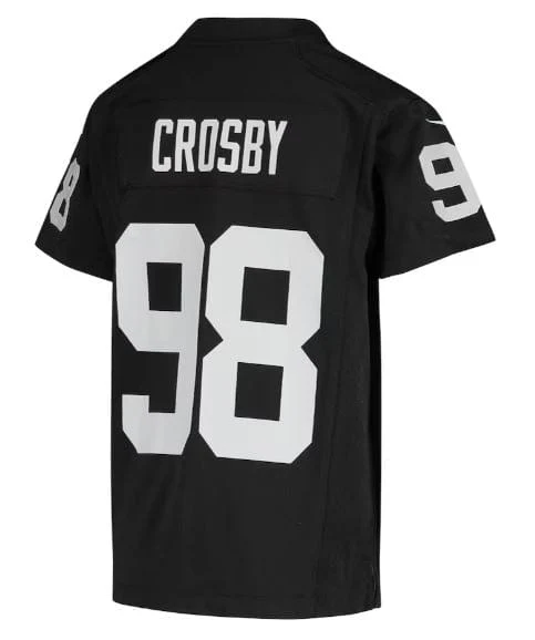 Youth Maxx Crosby Las Vegas Raiders Black Nike Game Jersey - Unisex - Image 2