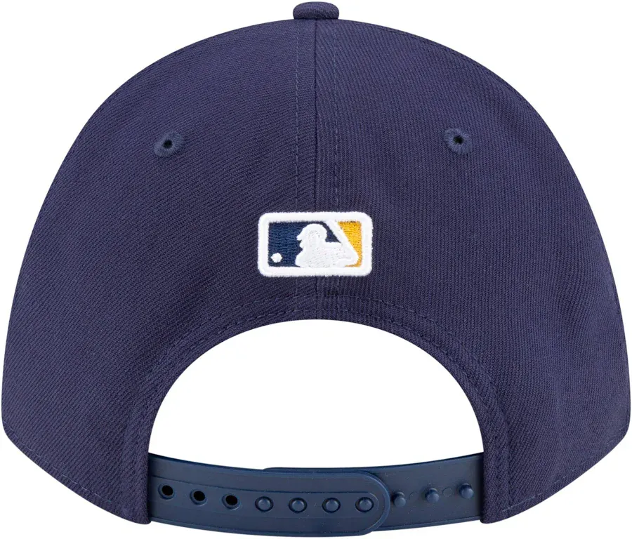 Youth Milwaukee Brewers Navy New Era 9FORTY Player Replica M-Crown Adjustable Snapback Hat - Image 4