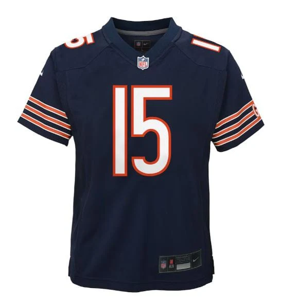 Youth Rome Odunze Chicago Bears Nike Navy Game Jersey - Unisex - Image 3