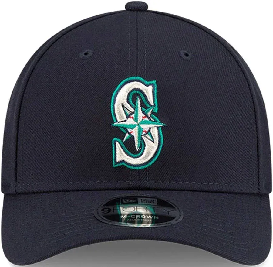 Youth Seattle Mariners Navy New Era 9FORTY Player Replica M-Crown Adjustable Snapback Hat - Image 2