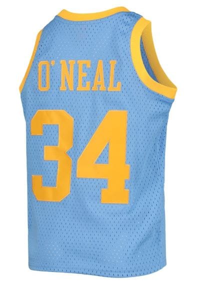 Youth Shaquille O'Neal Los Angeles Lakers Mitchell & Ness 2000-01 Light Blue MPLS Throwback Jersey - Unisex - Image 3