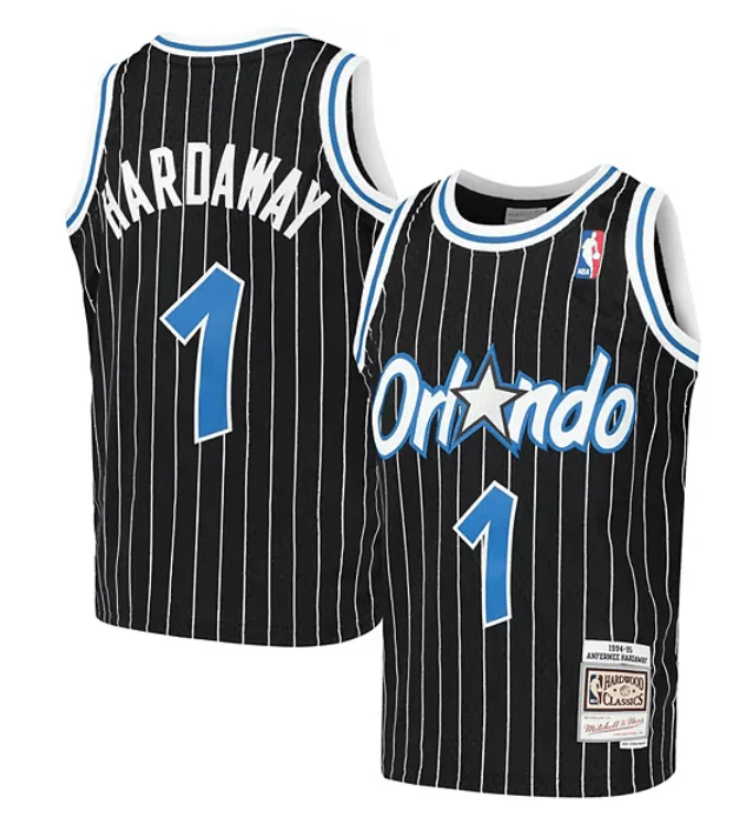Youth Anfernee "Penny" Hardaway Orlando Magic Mitchell & Ness NBA Black Throwback Jersey - Unisex