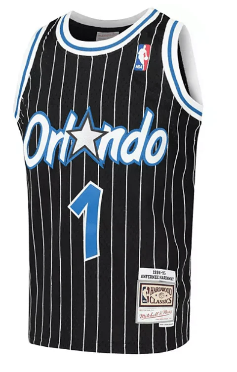 Youth Anfernee "Penny" Hardaway Orlando Magic Mitchell & Ness NBA Black Throwback Jersey - Unisex - Image 2