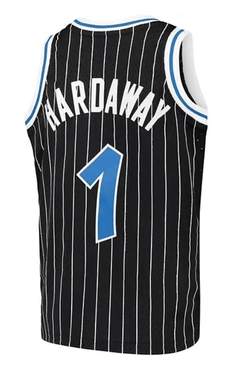Youth Anfernee "Penny" Hardaway Orlando Magic Mitchell & Ness NBA Black Throwback Jersey - Unisex - Image 3