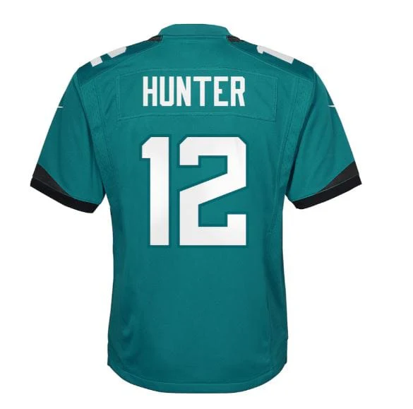 Youth Travis Hunter Jacksonville Jaguars Nike Teal Game Jersey - Unisex - Image 3