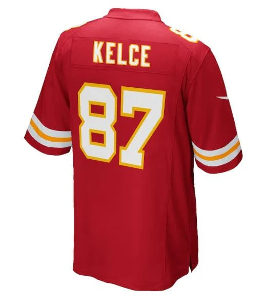 Youth Travis Kelce Kansas City Chiefs Nike Red Game Jersey - Unisex - Image 2