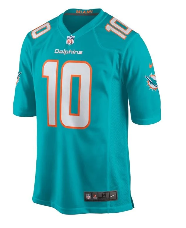 Youth Tyreek Hill Miami Dolphins Nike Aqua Game Jersey - Unisex - Image 3