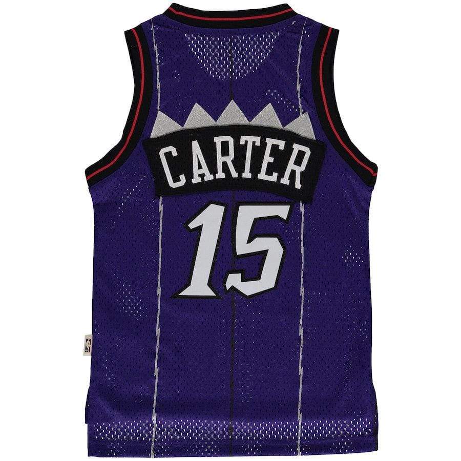 Youth Vince Carter Toronto Raptors Mitchell & Ness NBA Purple Throwback Jersey - Unisex - Image 3